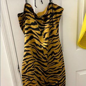 Urban Outfitters Body Con Tiger Print Dress